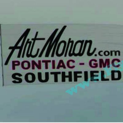 Art Moran Pontiac GMC Southfield sign